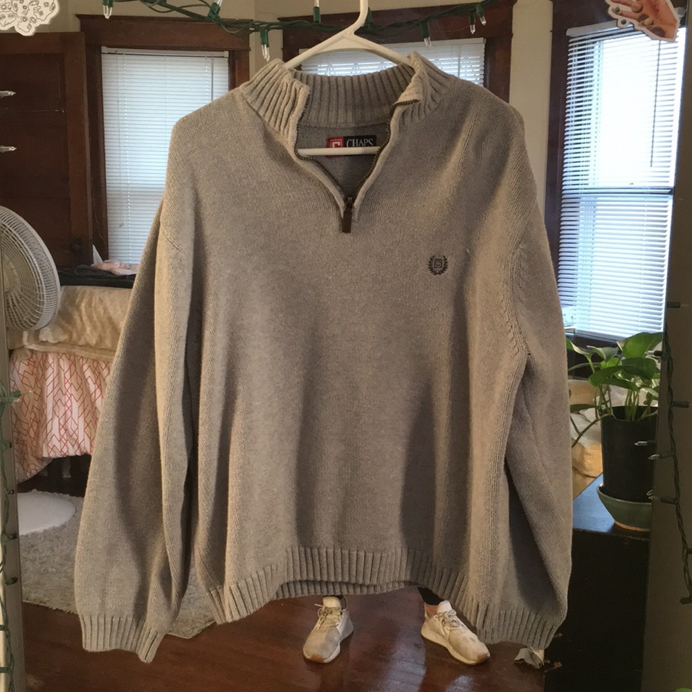 Chaps quarter zip sweater
